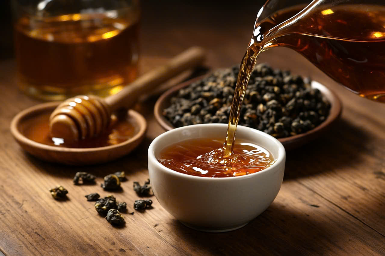 trà oolong rang mật ong